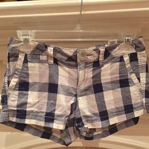 Aeropostale Stretch Plaid Shorts